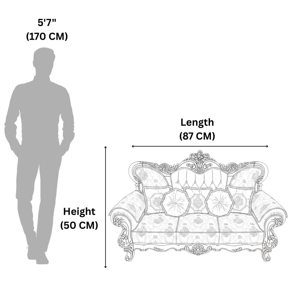 French Carvin 3 Seater Sofa- Ornate Royal Collection