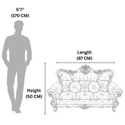 French Carvin 3 Seater Sofa Royal Collection