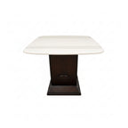 Conch Marble 6+1 Seater Dining Table – Sculptural Grace with Timeless Marble Elegance