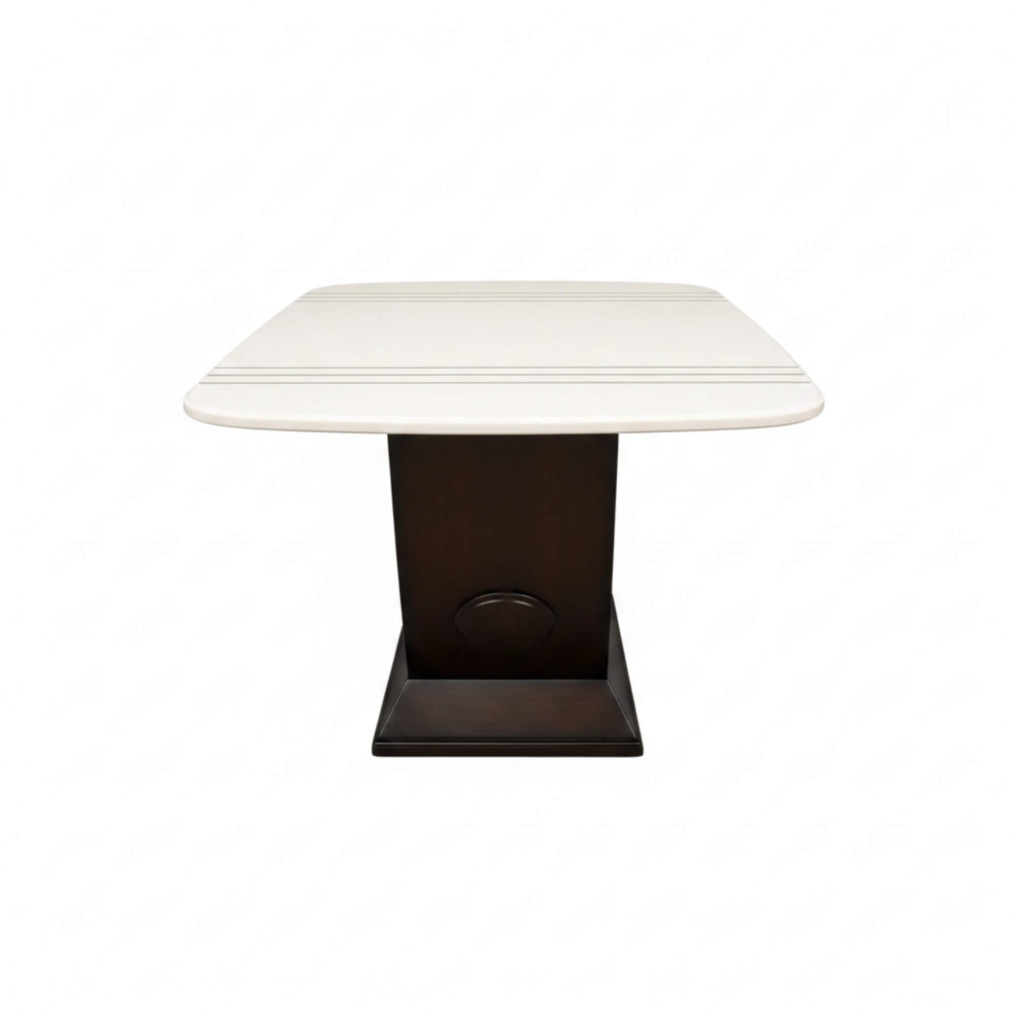Conch Marble 6+1 Seater Dining Table – Sculptural Grace with Timeless Marble Elegance