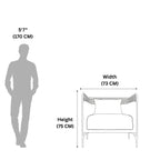 Miana Lobby Chair – Modern Fabric Lounge Chair with Comfortable Seating