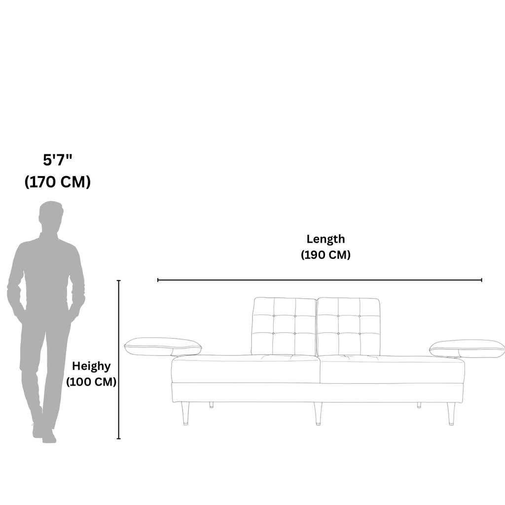 Corby 2 Seater Sofa – Compact Luxury and Modern Design