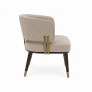 Spike tub dining chair, side view