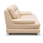 Dublin 2-Seater Leatherette Sofa showcases streamlined frame, sturdy construction and comfortable seating depth ideal for compact interiors.