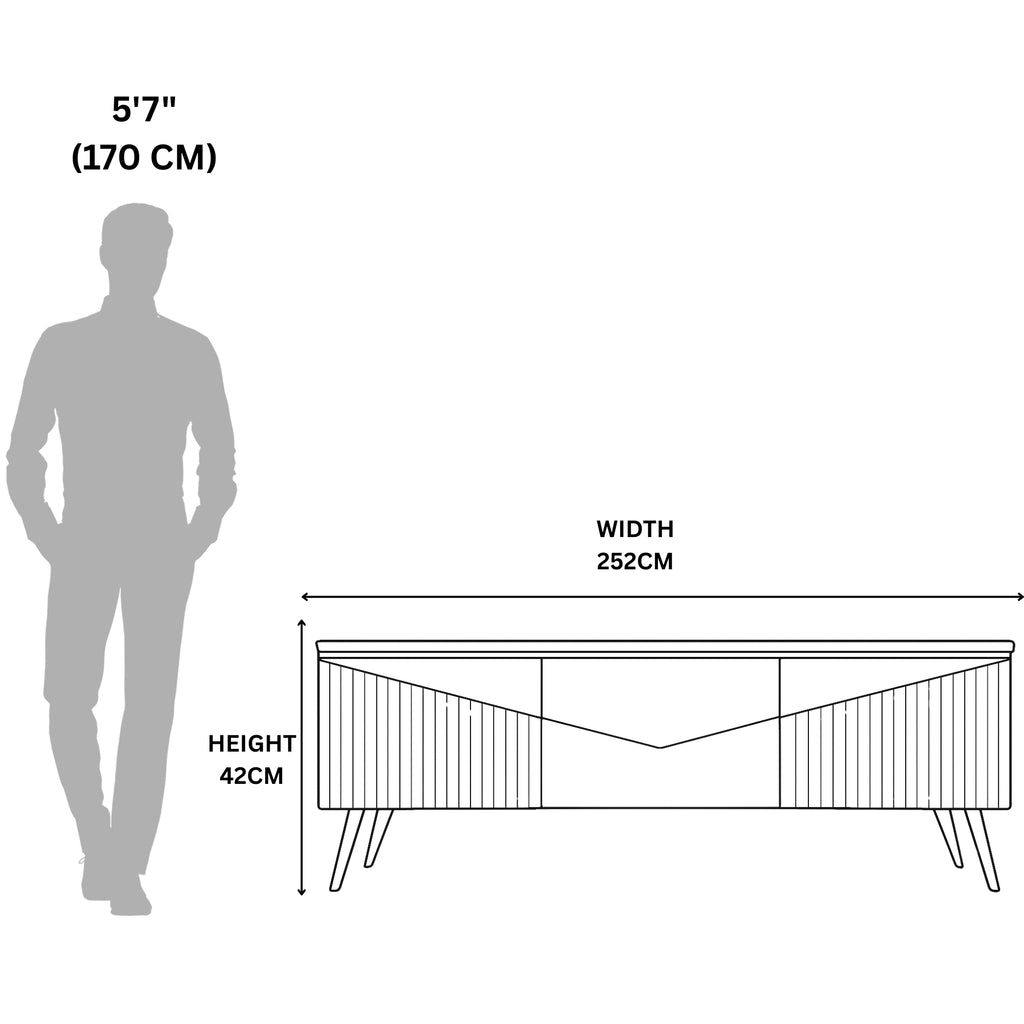 Rado LCD Unit  Wide, Modern, and Classy Entertainment Center