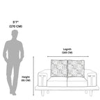 Lavish 2 Seater Sofa represents length and height for accurate space planning.