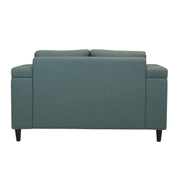 Pacific 2-seater Fabric’s presents the back view of the sofa, available with a neatly upholstered design and a sturdy frame.