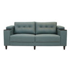 Pacific 3 Seater Sofa exhibits plush cushions, elegant armrests and comfortable three-seater layout.