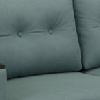 Pacific 3 Seater Sofa’s elegant craftsmanship with detailed tufting signifies sophistication and luxury.