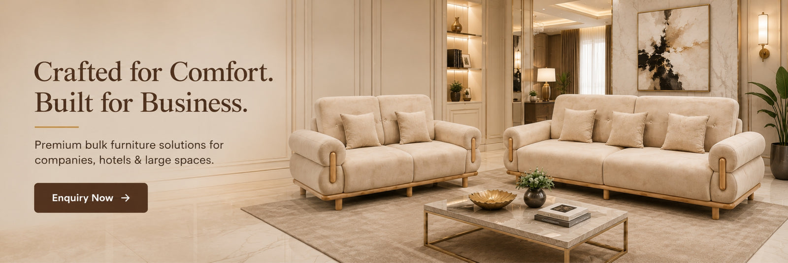 Bulk furniture for companies, hotels and projects