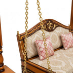 Gold chain view near headboard on swing | qivly:v1:h:910ce98de2e15de79d1fddfdf53cb688