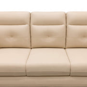  Dublin 3 Seater Sofa’s neatly segmented backrest detailing is highlighted to enhance visual depth.