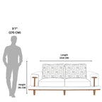 Lavish 3 Seater Sofa’s dimensions assist you the visualize the sofa’s size.