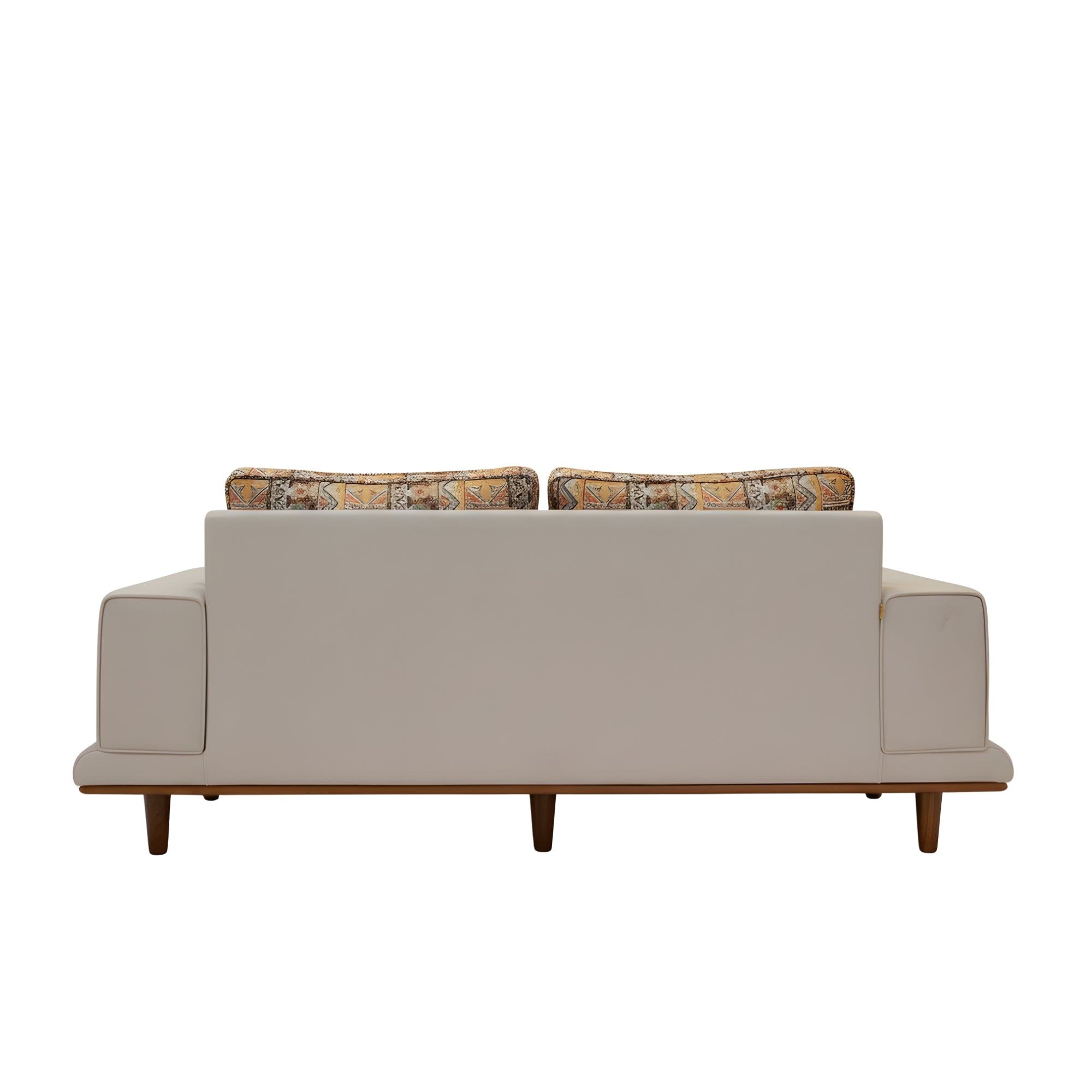 Lavish 3 Seater Sofa’s straight backrest structure, neatly upholstered finish are highlighted