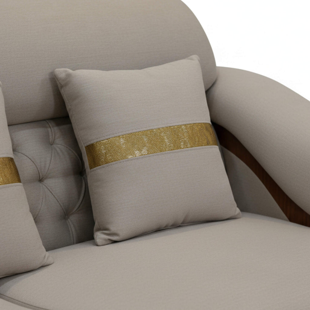 Moon 3 Seater Sofa’s smooth upholstery, soft textures and a calming neutral palette highlights the sophistication.