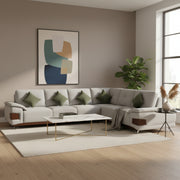 Noir L Shaped Sofa – Modern Comfort in Suede