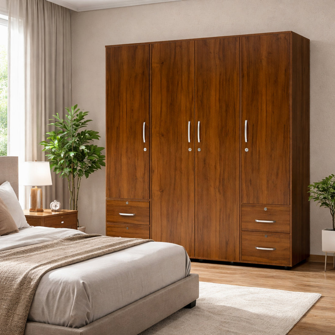 Premium 4 Door Wardrobe