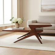 Rocket Coffee Table with unique craftsmanship of dried Sheesham solid wood and matte finish | Krishna Furniture.