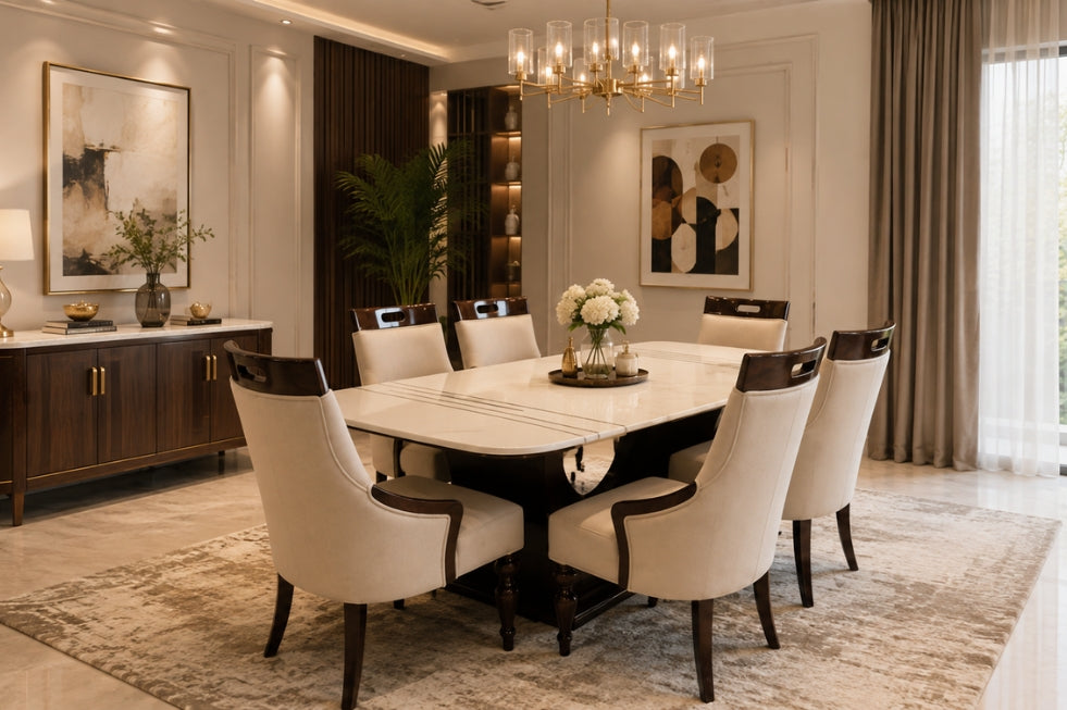 Dining furniture range at Krishna Furniture