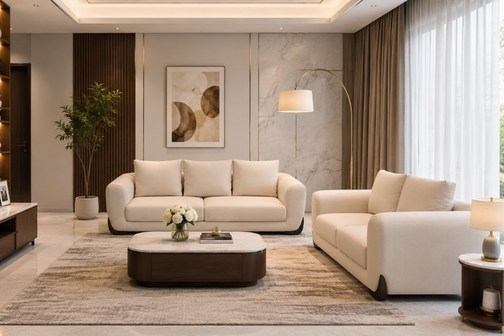 Living room furniture range at Krishna Furniture