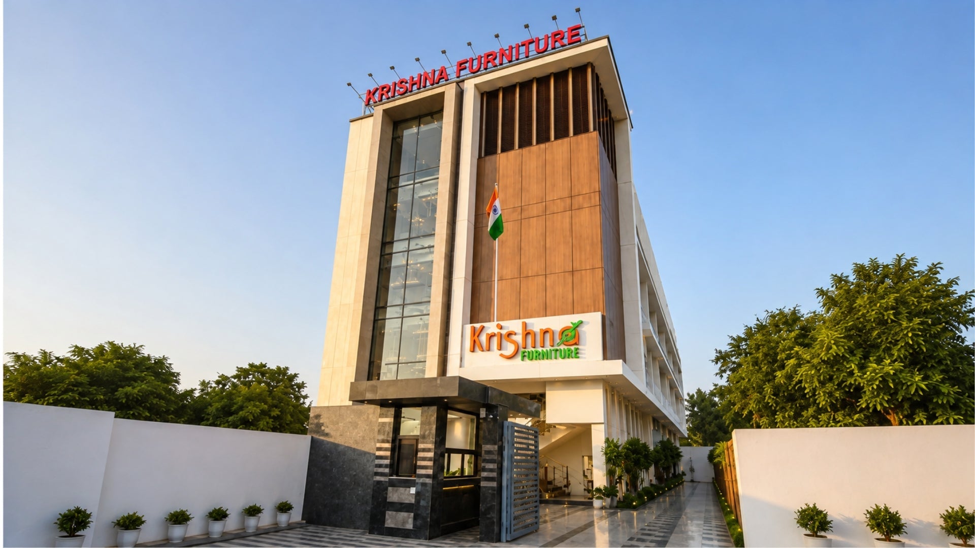 Krishna Furniture showroom, Noida Sector 10, exterior view