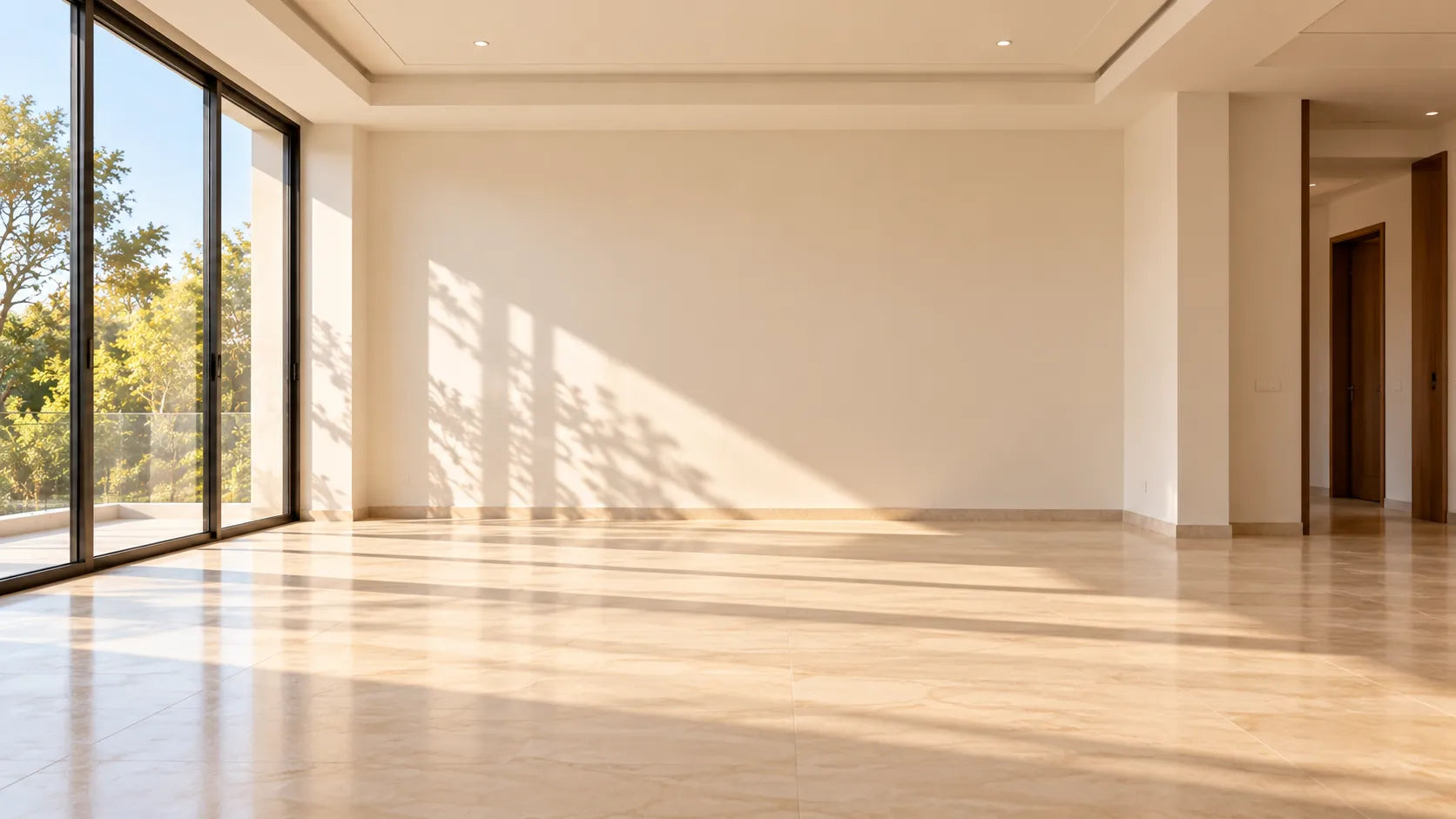 Before: an empty, unfurnished room